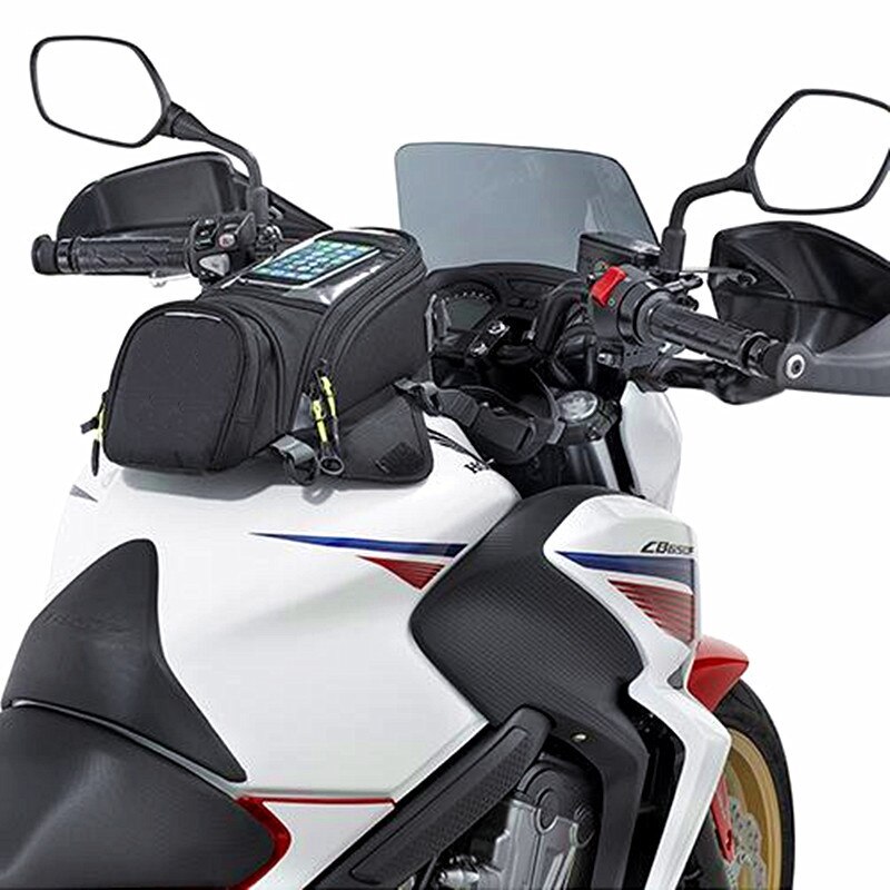 Top stærke magnetiske motorcykeltankposer mobiltelefonnavigation motocross multifunktionel olietankpose faste stropper skuldertaske