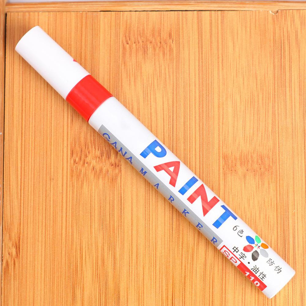 colorful Universal Waterproof Tyres Cars pen Doodle Pen Permanent Paint markers Graffiti Oily Marker Pen: Red