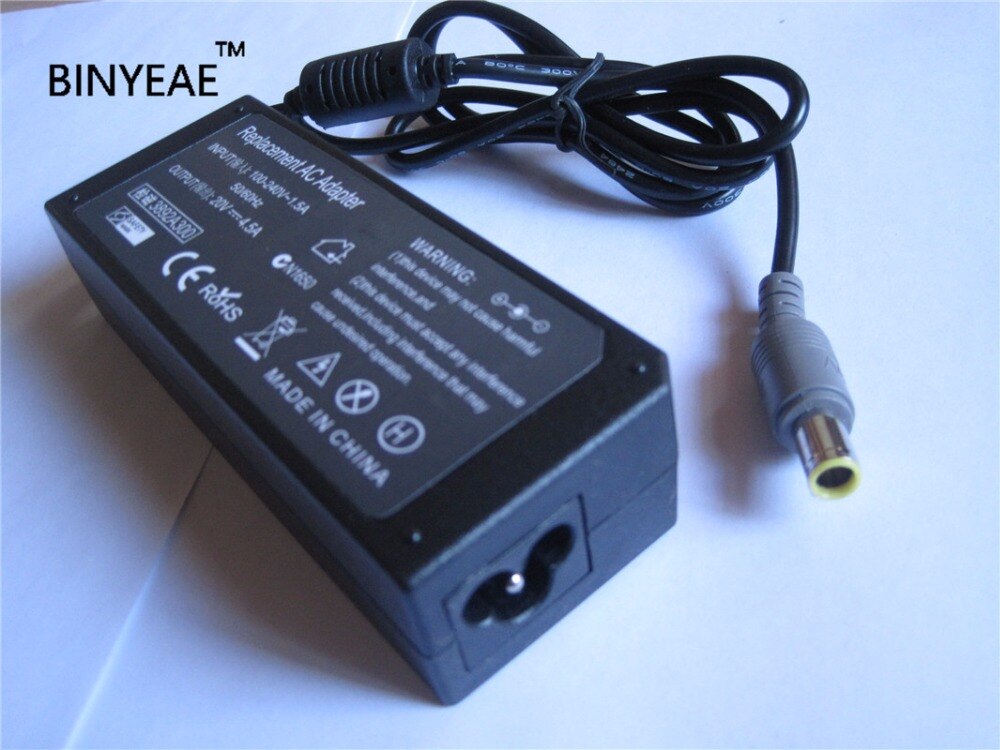 20V 4.5A 90W Ac/Dc Voeding Adapter Oplader Voor Ibm/Lenovo 92P1160 92P1153 92P1154 40Y7696 40Y7697