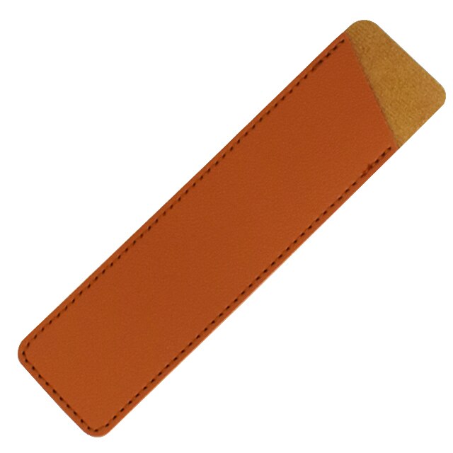 PU Leather Pen Protection Cover Holder Soft Pencil Case Writing Materials Pencilcase Stationery Office School Supplies: Brown
