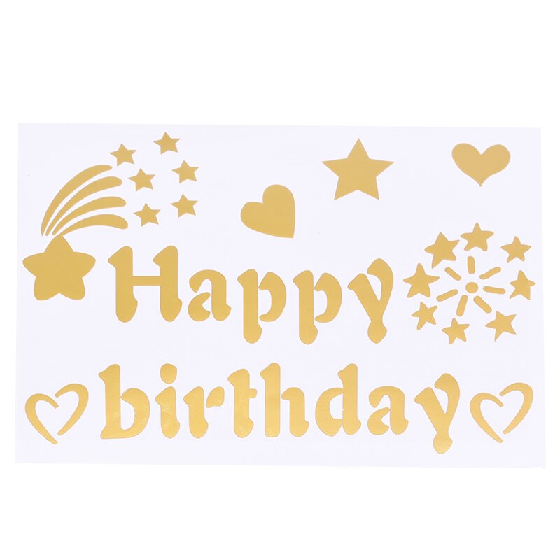 1sheet Happy Birthday Stickers Scrapbooking Birthday Balloon Stickers Kids Adult Birthday Party Decorations Accessories: B15