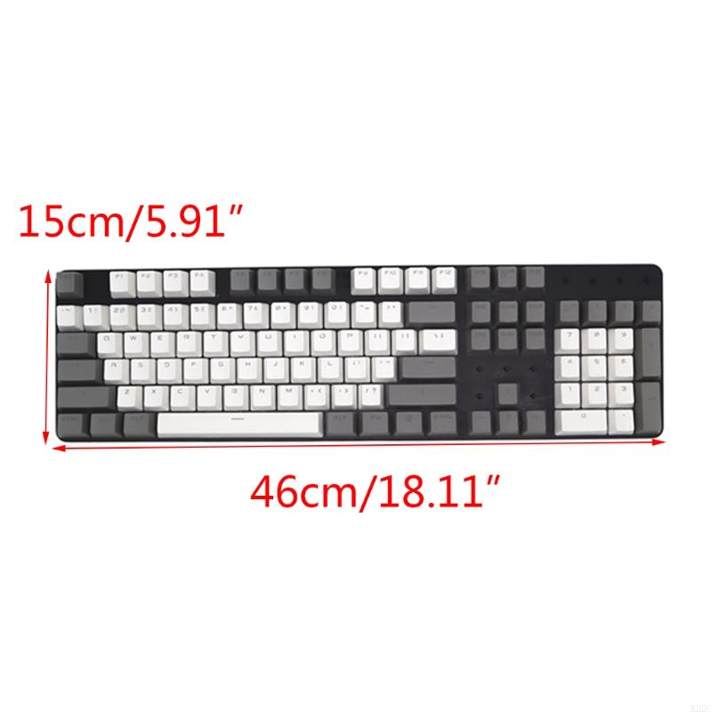 K32C Double Shot Keycaps OEM -Profil 104 Tasten Backlit Keycaps GK61 64 84 96 Layout