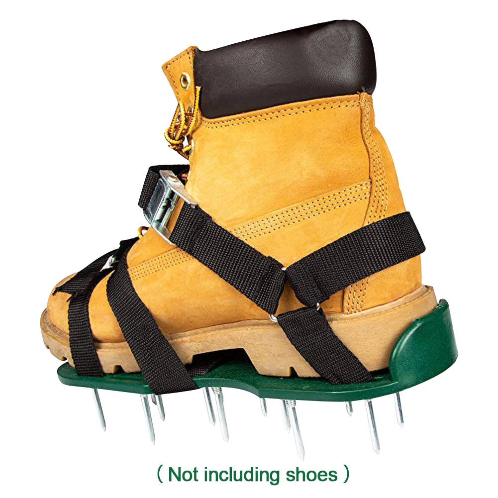 Have udendørs kraftige piggede sandaler løs jord universel justerbar spænde rem græsplæne luftning sko let installere anti slip