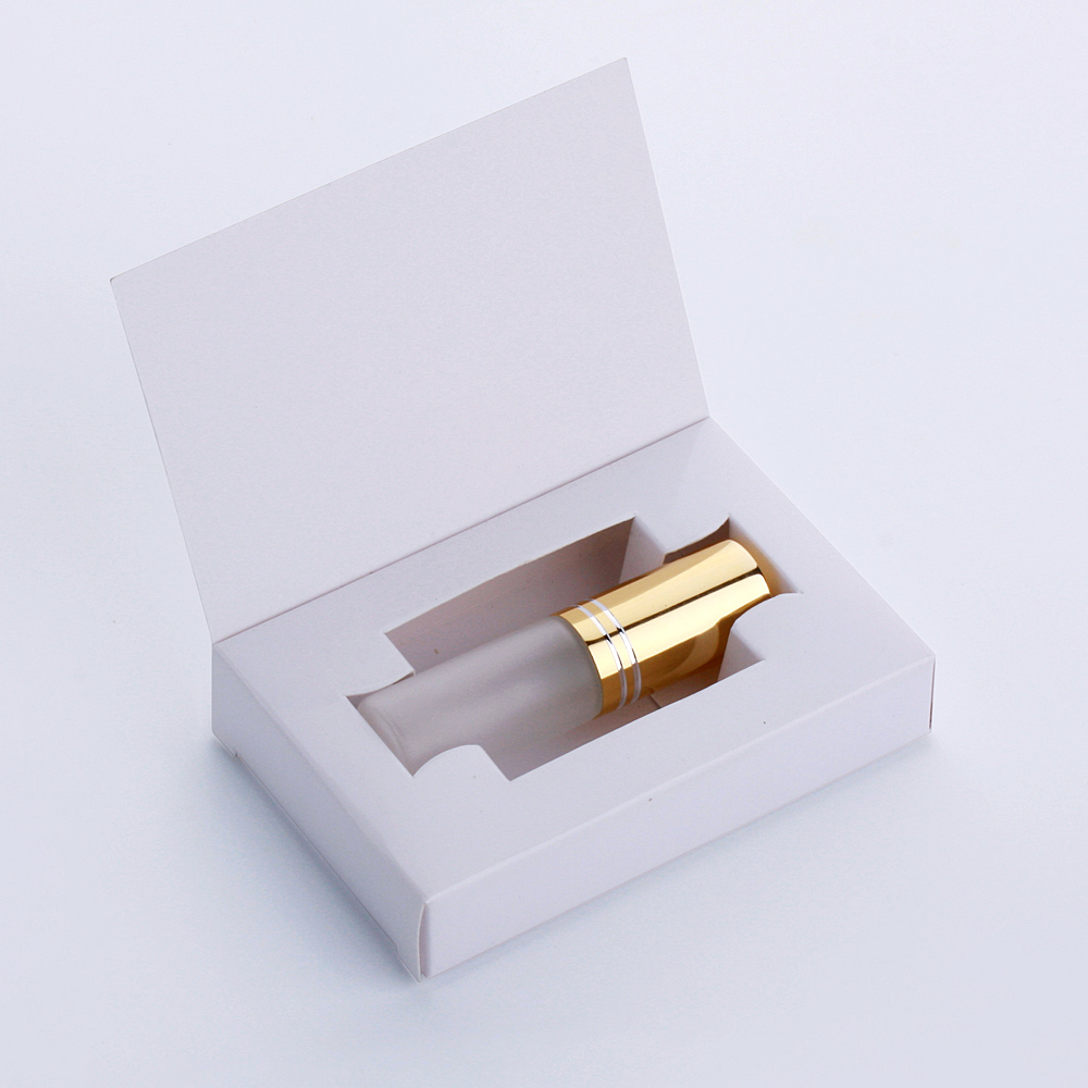 50 Pcs/Lot 5ml Frosted Perfume Bottle with Packing Box Spray Atomizer Perfume Bottle Package Box Travel Perfume Bottle Package: Light Grey