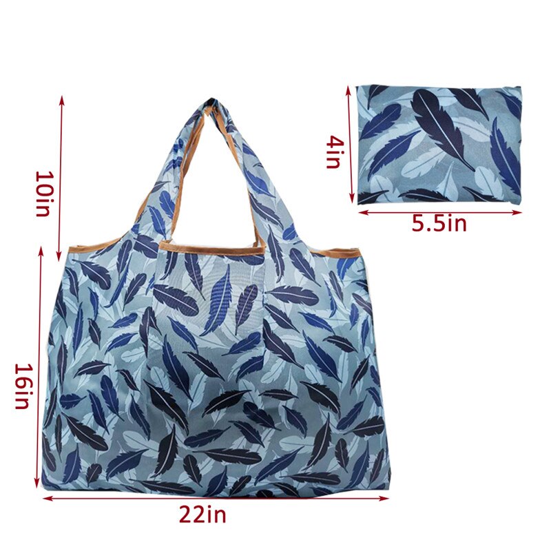 20 Colors Reusable Shopping Bag Large Foldable Washable Tote Purse Waterproof Grocery Bag for Everyday Use