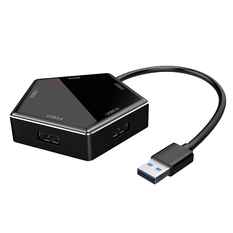 -USB Hub Met 4 Usb 3.0 Poorten Voor, Mac Pro, Pc, Flash Drive, mobiele Hdd En Meer