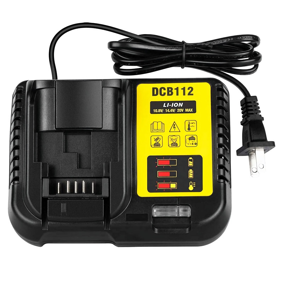 Batterie Li-ion pour DeWalt 12V 14.4V 18V 20V, DCB102 DCB118 DCB112 DCB200 DCB201: Bleu / LES USA