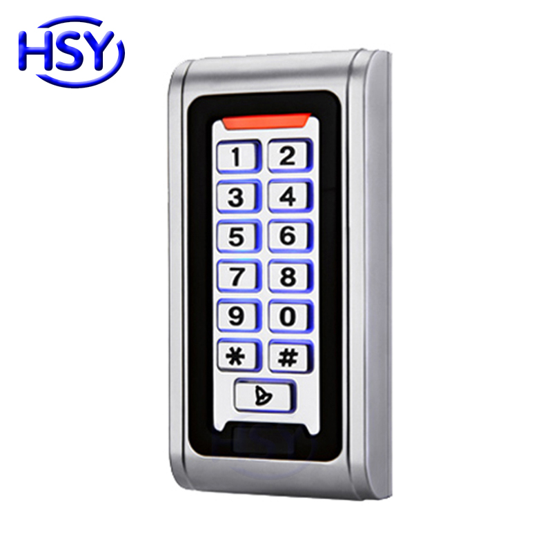 Backlit Keyboard IP68 Waterproof RFID Proximity EM Card Door Keypad Standalone Access Control Metal Case 2000 Users