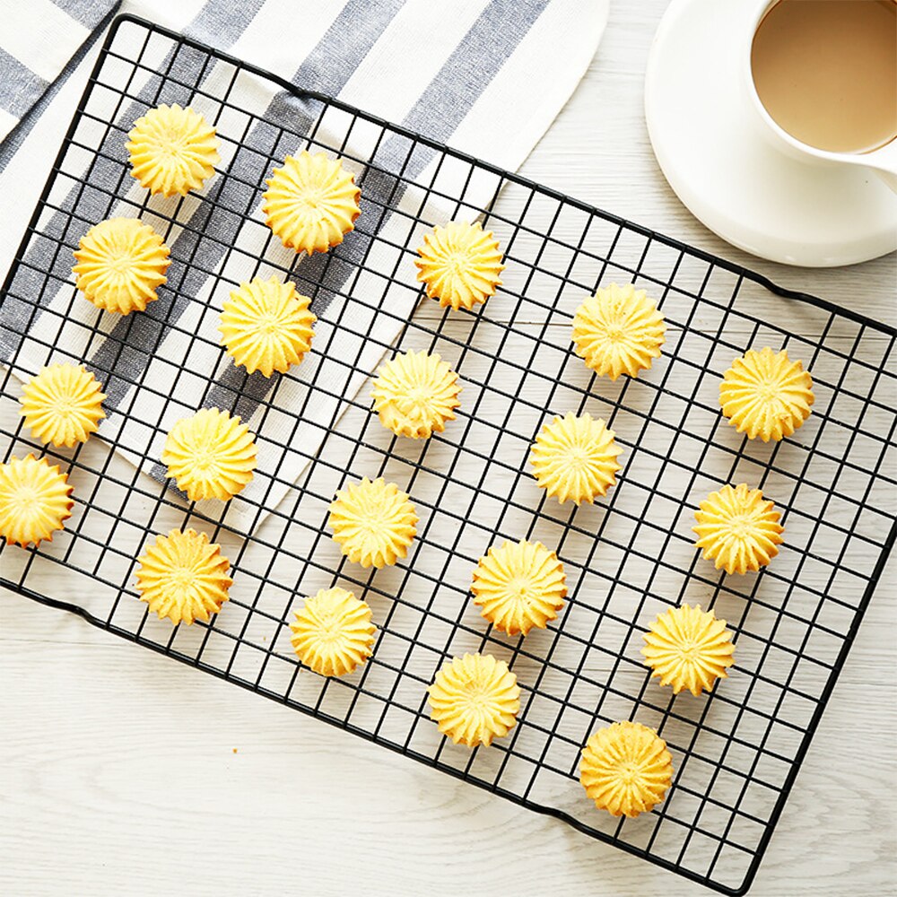Stainless Steel Wire Grid Cooling Tray Cake Food Rack Oven Kitchen Bread Barbecue Cookie Holder Shelf
