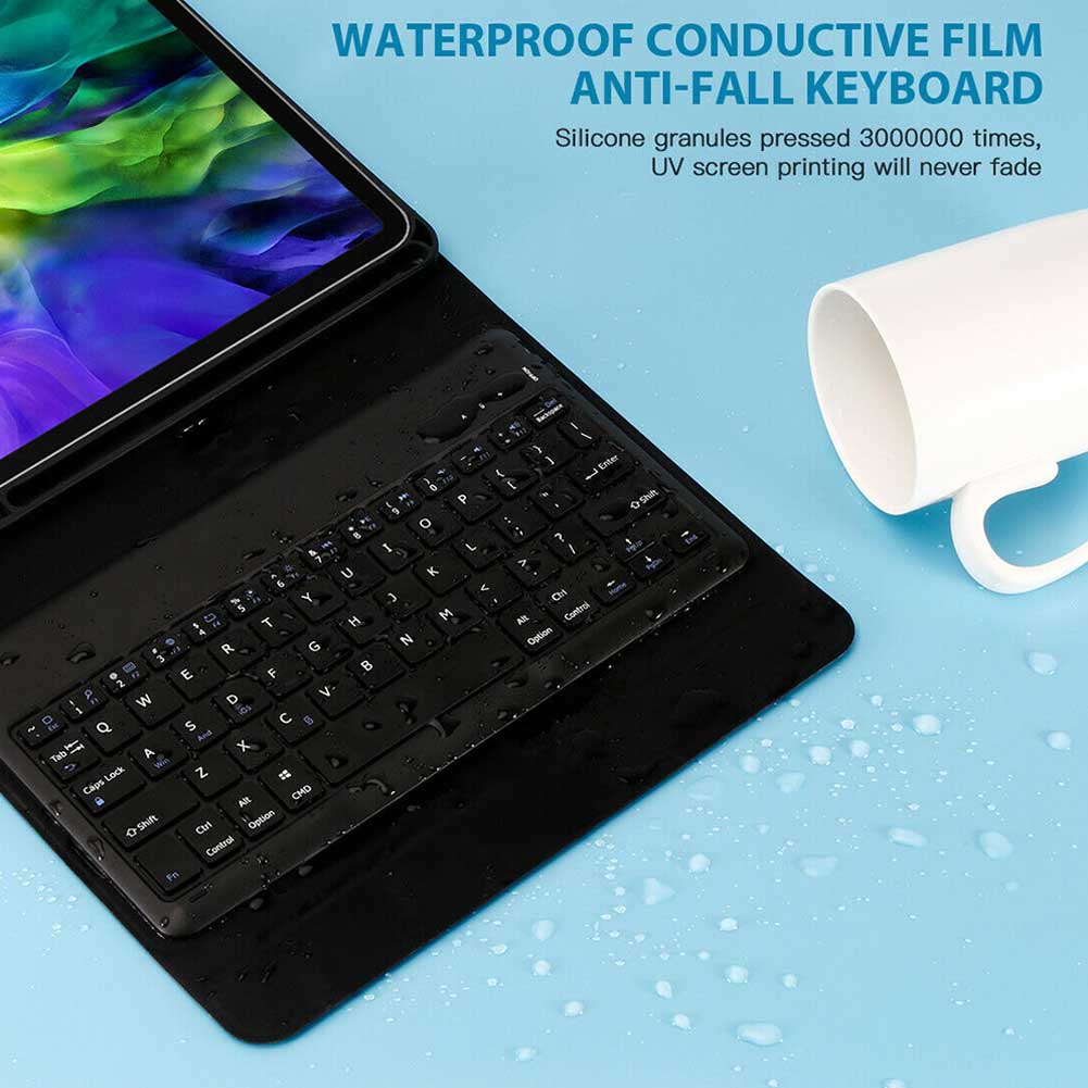 Keyboard for iPad Pro 11 Inch Cover Bluetooth Keyboard Auto Wake Sleep Tablet Case for iPad Pro 11 With Pencil Holder