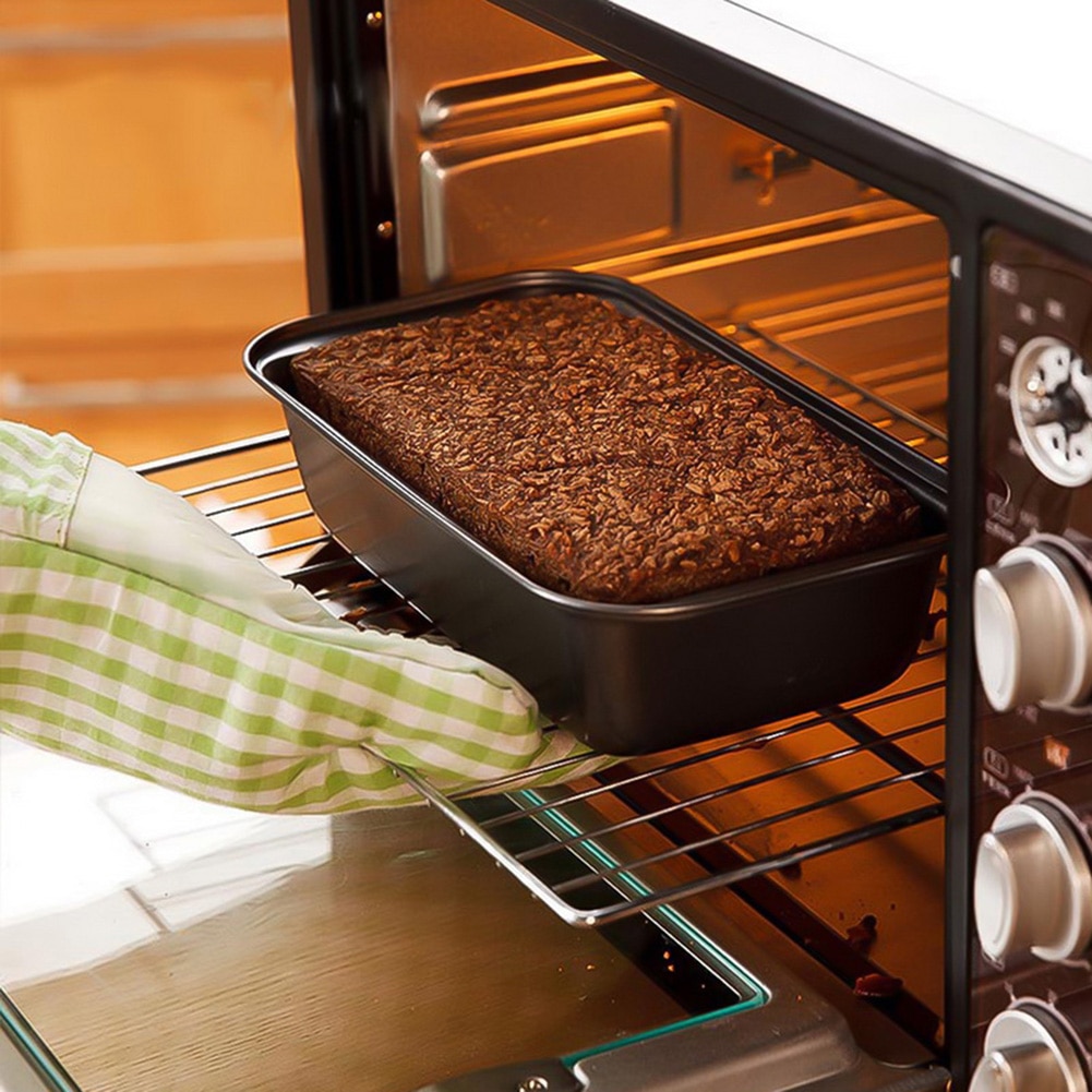 Non-stick kolstål tårta bröd limpa bakform rektangulär ost toast form