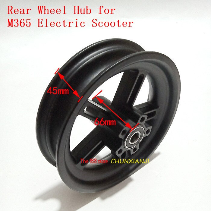 Electric Scooter Wheel Hub Aluminum Rear Wheel Hub with Original Axle for Xiaomi M365 Scooter Parts lightning shipment