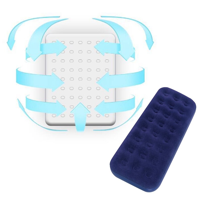 Blow Up Camping Bed Waterproof Single Airbed Inflatable Mattress Single Air Beds for Adults Kids Quick Inflatable
