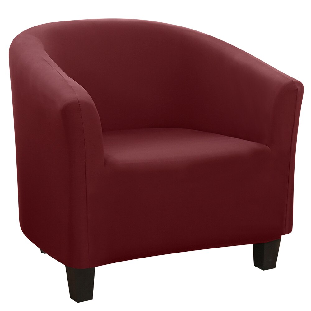 Elastisk sofa lenestol setetrekk beskytter vaskbart spandex møbler slipcover enkel å installere hjemmekaffe badekar 1 sete stoltrekk: G293628