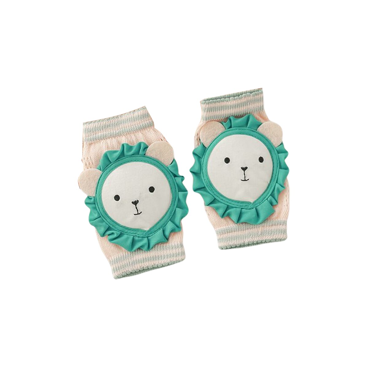 1-5T Baby Knieschijf Patroon Bunny/Puppy/Leeuw Zomer Kinderen Katoen Knie Pad Baby Kruipen knie Pads Mesh Ademende Protector: E