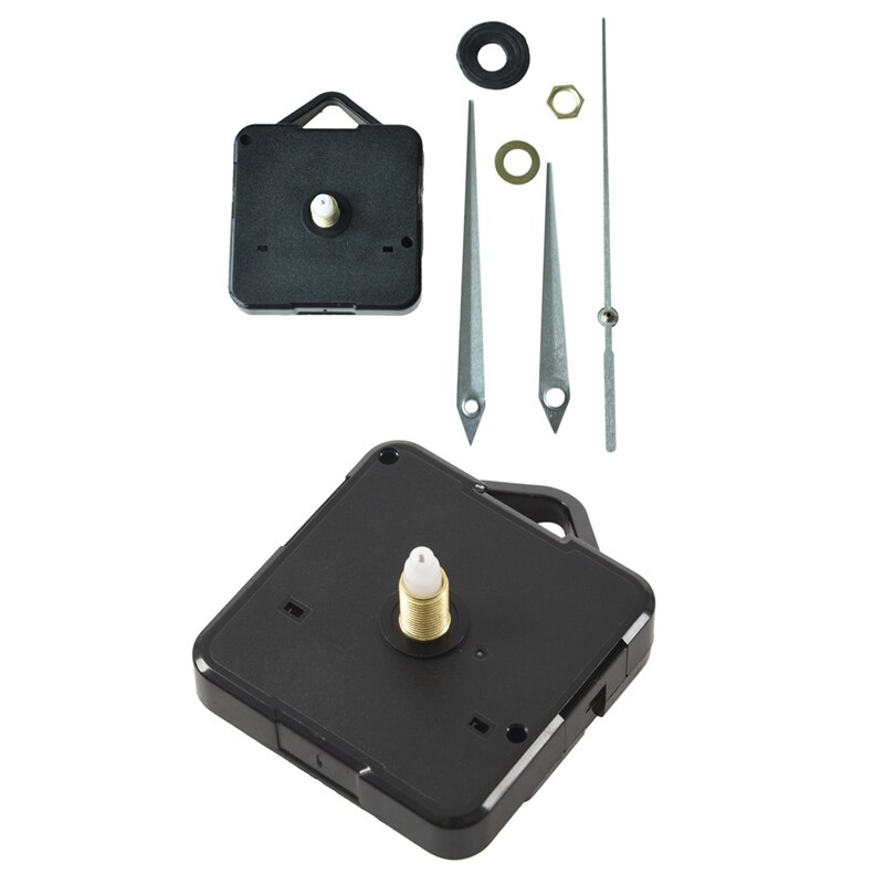 Quartz Clock Movement Mechanism Repair Parts Kit &amp;amp; Clock Movement Mechanism With Black Hour Minute Second