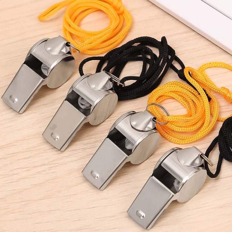 10/1pcs Whistle Sport Rugby Referee Stainless Steel Whistles Soccer Football Basketball Party Training School Cheerleading Tools