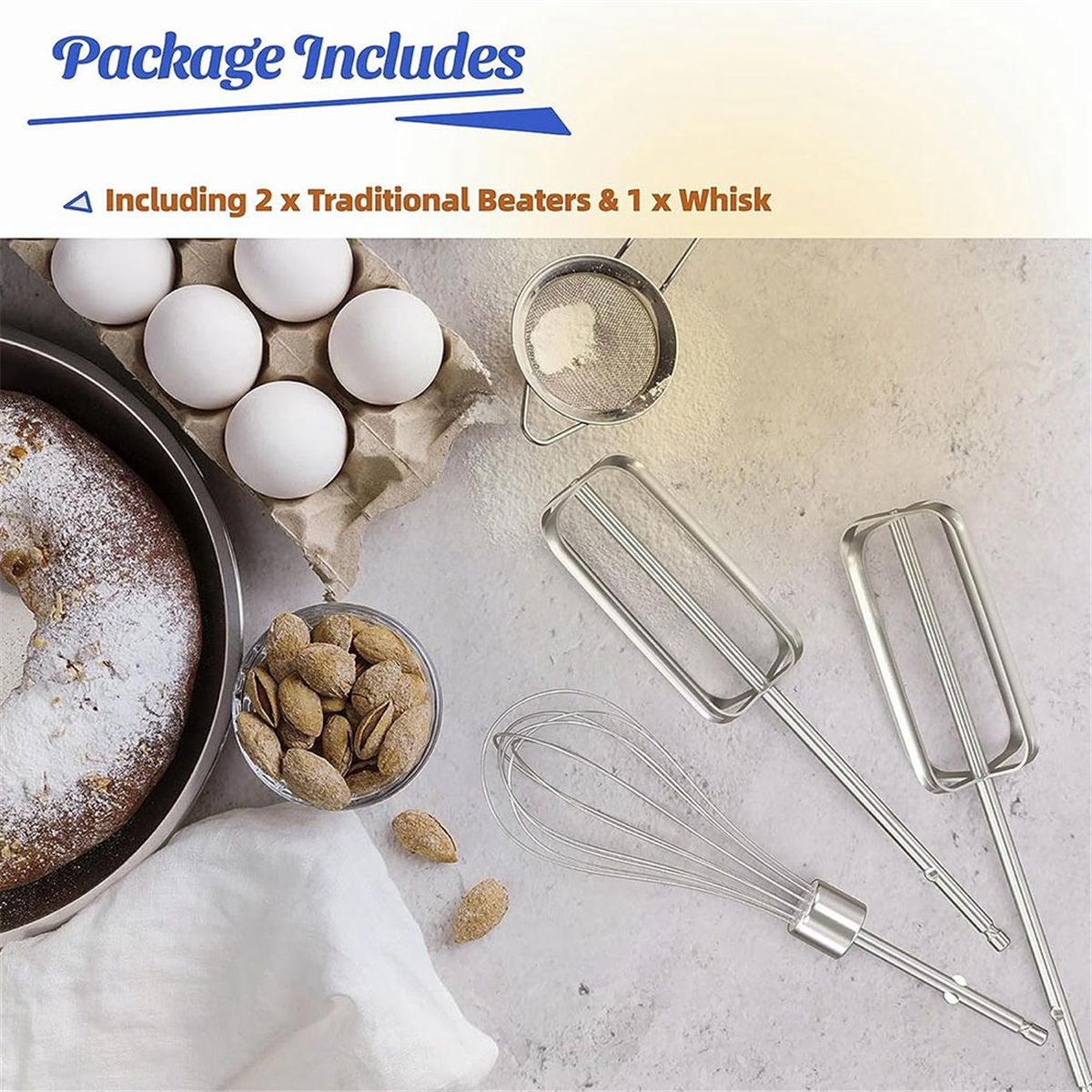 Hand Mixer Beaters Attachments, for Replacement Hamilton Beach Mixer Parts,Hand Mixers 62682RZ 62692 64699 62695V
