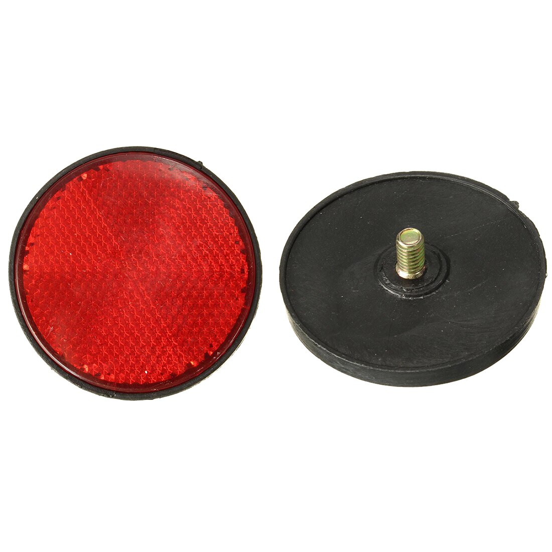 2 stk rund rød refleks universal til motorcykel atv 5.6*0.8cm