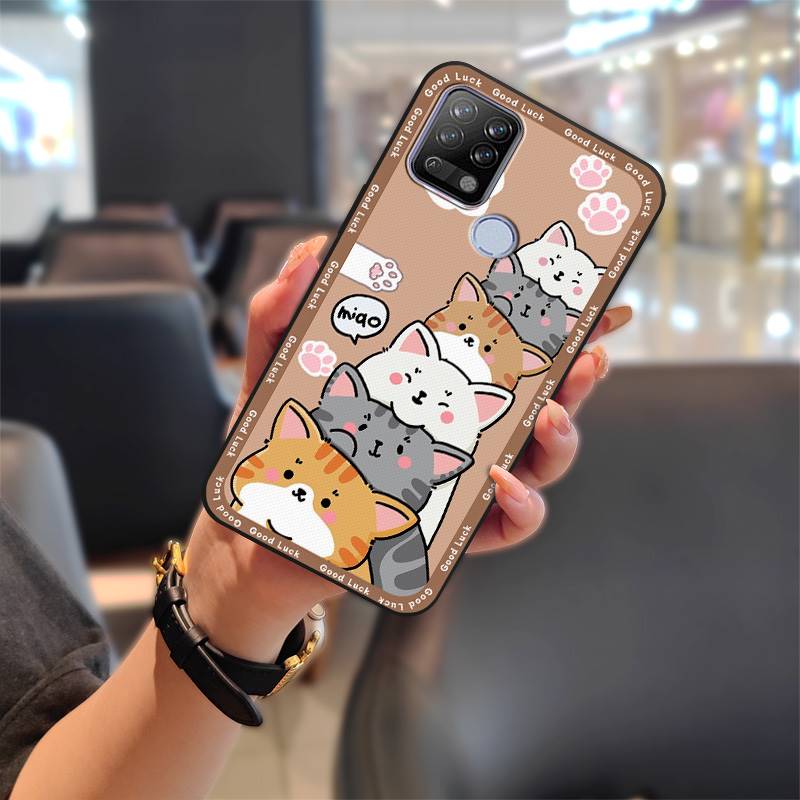 Mobile Case Shockproof Phone Case For Tecno Pova/LD7 Back Cover Silicone Full wrap Phone Protector Cover Anti-dust TPU: Pink