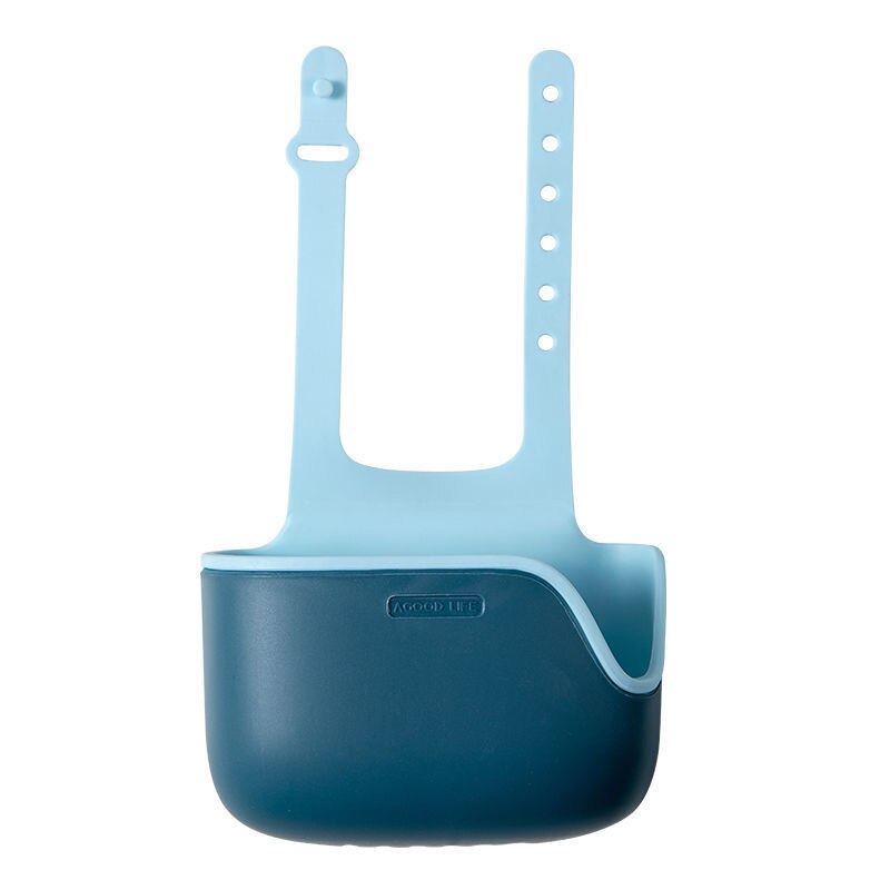 1pcs Kitchen Soap Sponge Drainer Rack Sink Storage Bakset Adjustable Faucet Holder Saddle Kitchen Bathroon Sink Organizer: 02