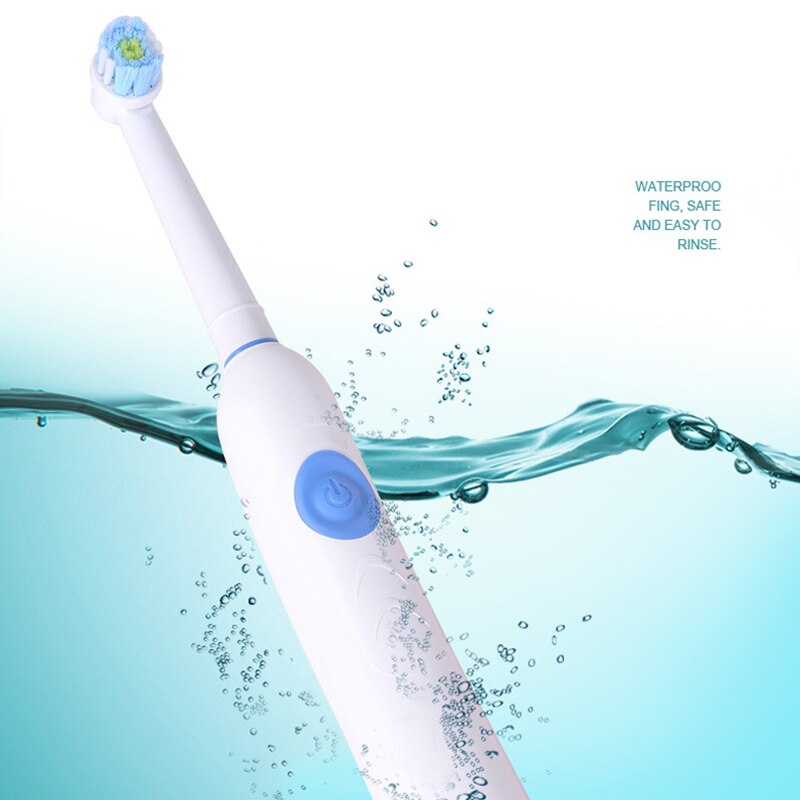 H1201 Rotary Electric Toothbrush Usb Induction Charging Rechargeable Toothbrush Adult 1 Set 3 Tooth Head Waterproof Cleaning O