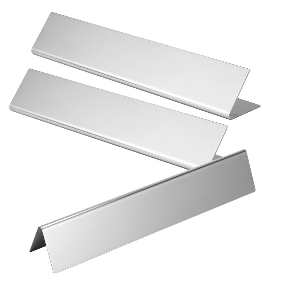3Pcs Rvs Gas Grill Hitteschild Plaat Branders Cover Vervangende Onderdelen Fit Voor Weber Serie Grill Bbq Onderdelen