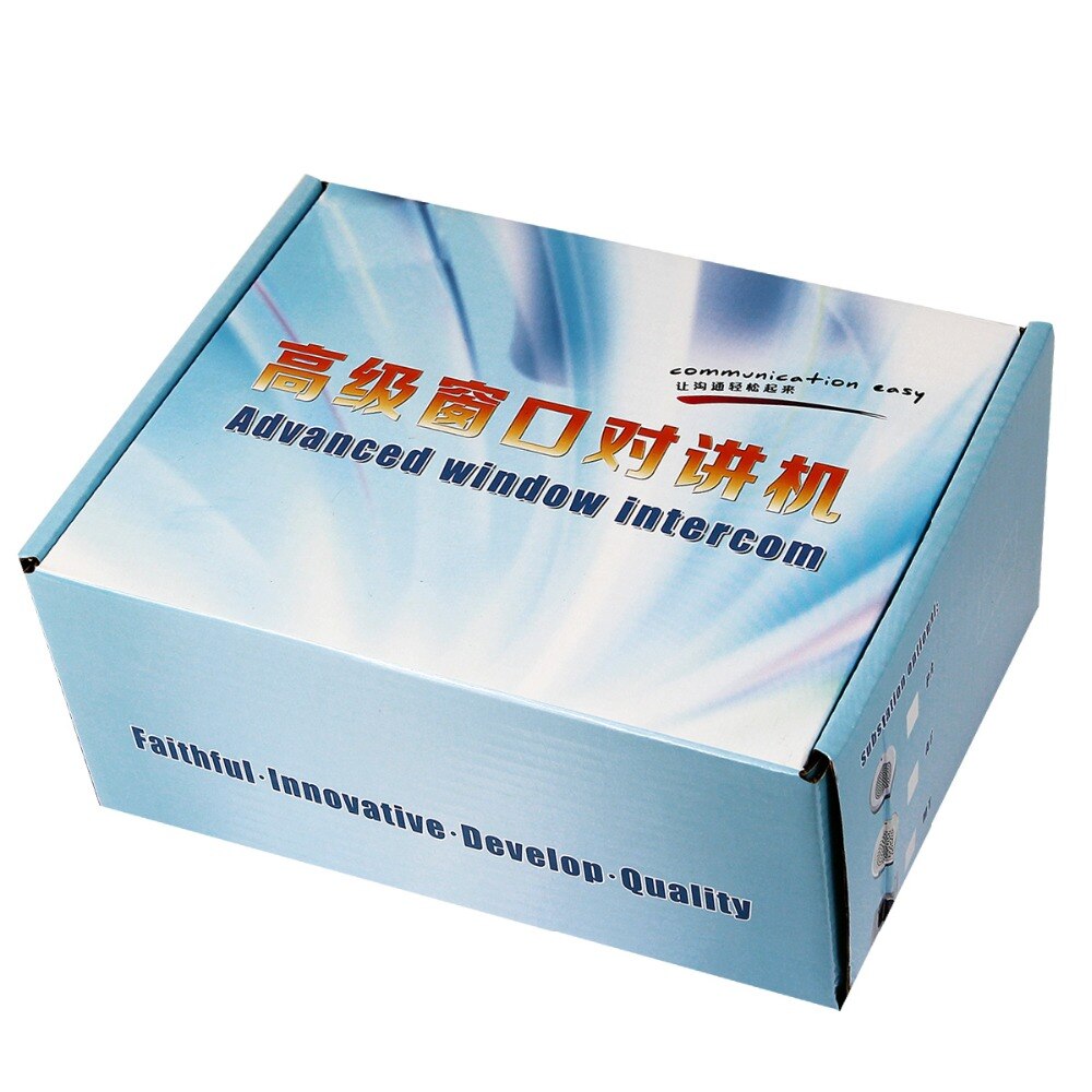 RETEKESS110/220V 2W Dual Way Window Counter Intercom Interphone Speaker System For Securities Company Bank Office Store Station