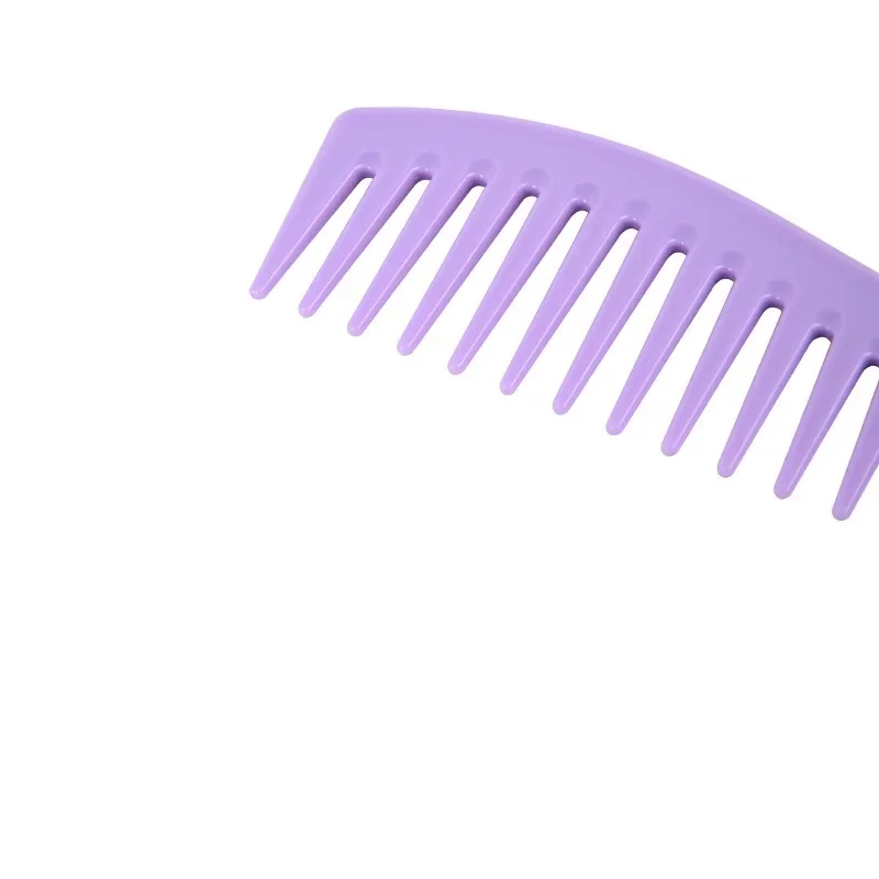 Hairdressing Comb Purple Set Double Headed Eyebrow Brush Dyeing Steel Needle Pointed Tail Comb Styling Tool Set of 3