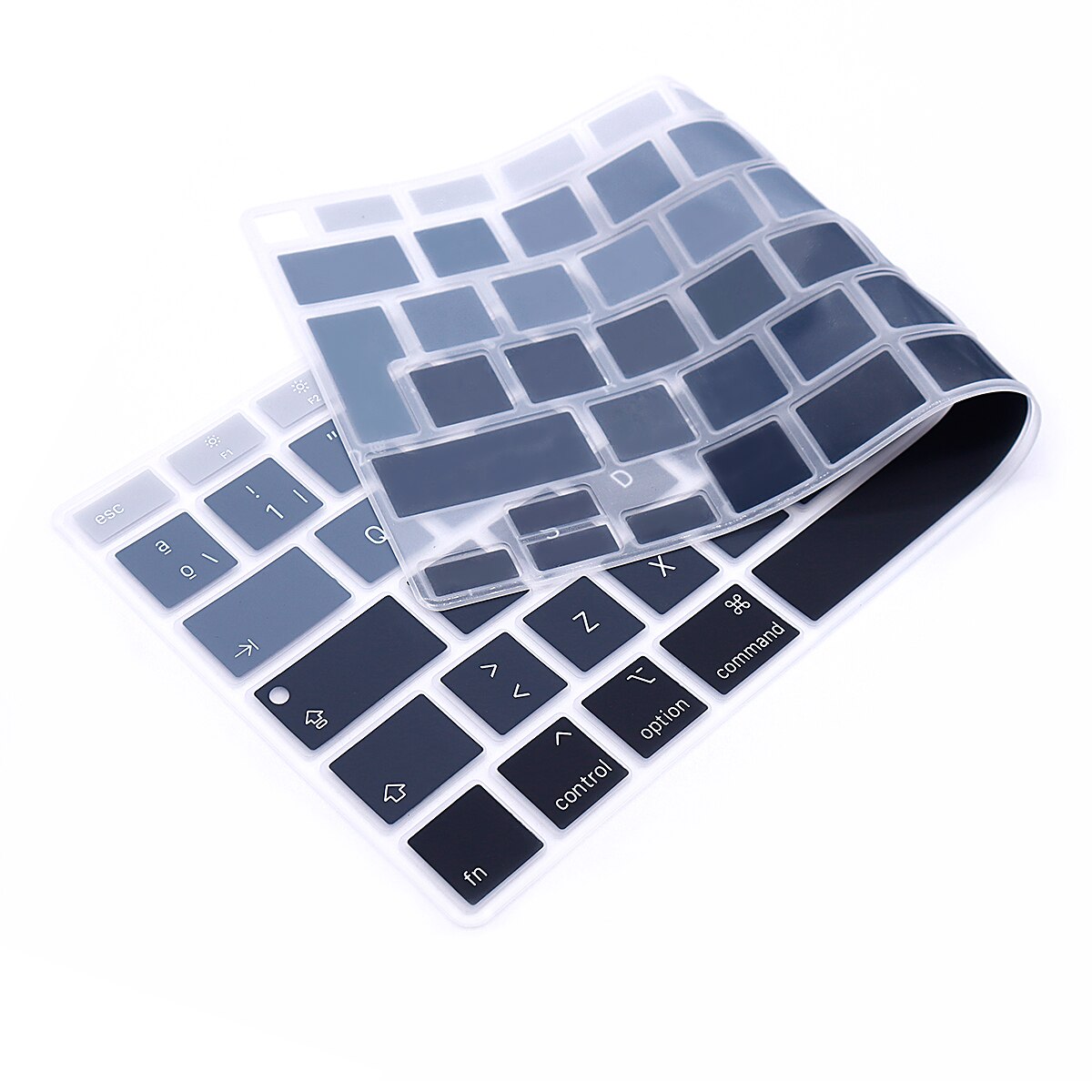 Couverture espagnole souple ue pour Macbook Air 13 A2179 / Air M1 puce A2337 couverture de clavier en silicone arc-en-ciel espagnol ue