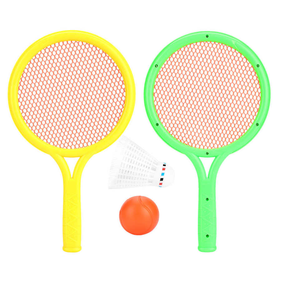 1Set Mini Dual Badminton Tennis racchetta Mini Badminton racchetta Outdoor Educational Baby Sports gioco gioca giocattoli per bambini