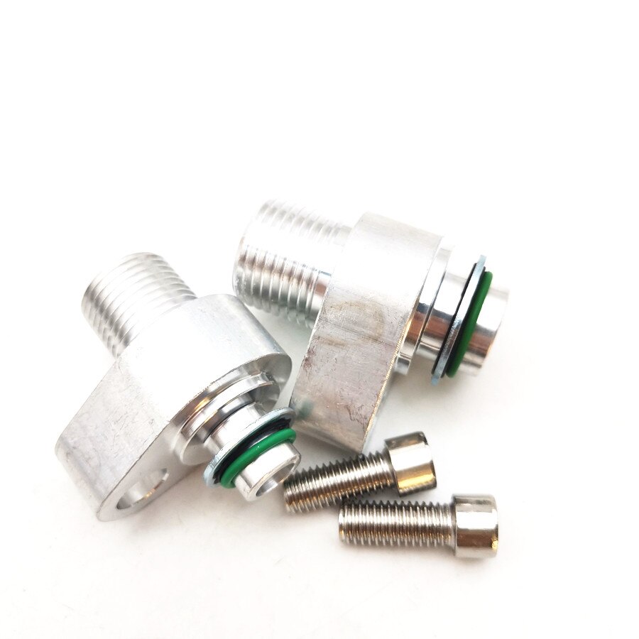 LS Swap AC Compressor Adapter Fittings for Denso 10S17F 10S20F Billet Aluminum