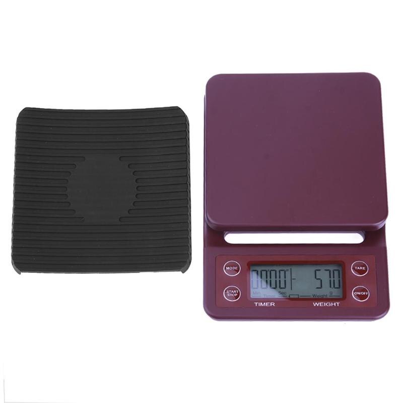 3kg/5kg/10kg/0.1g Mini LCD Electronic Scales Drip Coffee Scale Pocket Digital Scale High Precision Jewelry Weight Balance Scale