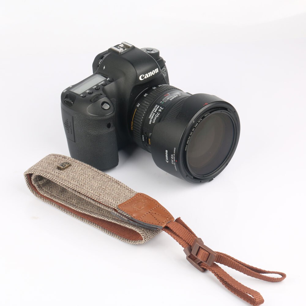 Universal Adjustable Cotton Camera Shoulder Neck Strap Belt For canon 5D4 6D 7D For Nikon D850 D800 D500 D750 SLR Cameras Strap: Coffee