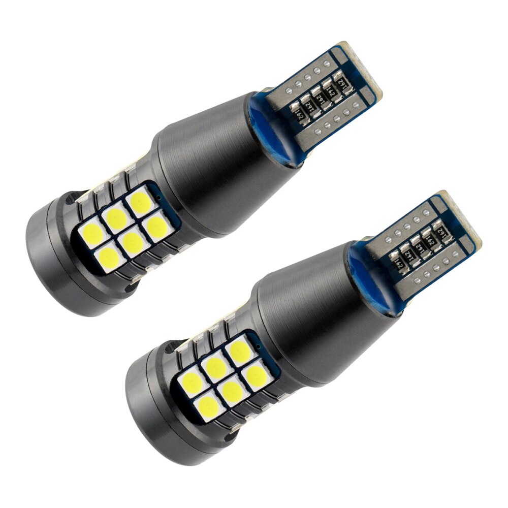2pcs Signal Lamp W16W LED T15 921 912 Bulb Super Bright 3030 27SMD T15 Led Canbus Auto Backup Reserve Lights Tail Lamp 12V
