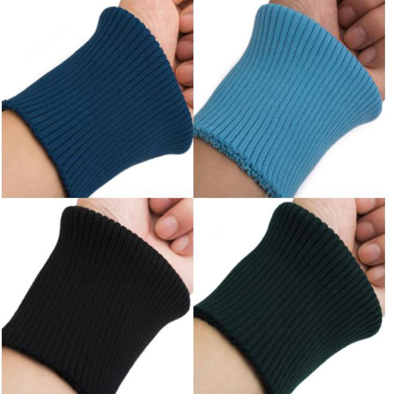 40cm 1PC waWristband Fold Over Elastic Wristband Cuff Pair Jacket Cuffs Trousers Cuff Trim Clothing DIY Sewing Accessories