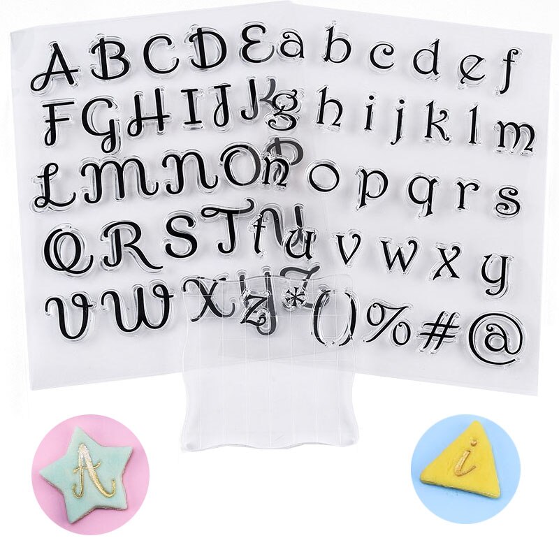 Timbri per biscotti Lettere Torta Lettere dolci Timbro Strumenti di decorazione Fondente Goffratura Alfabeto fai da te Taglierina Accessori per pasticceria