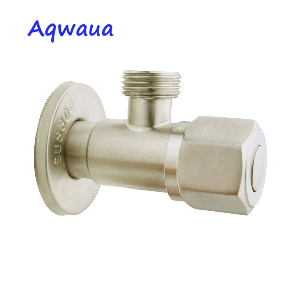 Aqwaua Toilet Angle Valve Faucet Angle Valve Stainless Steel Diverter Toilet Stop Valve Kitchen Accessories Bathroom Accessories