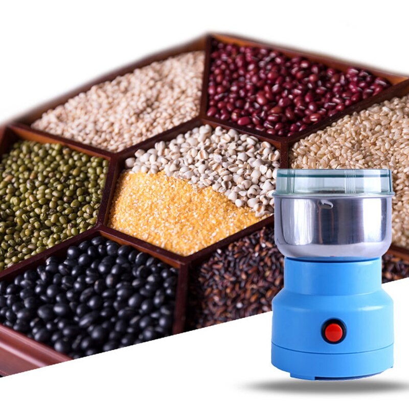 Electric Food Blender Grain Grinder Small Portable Blender Medicinal Herbs Powder Mixer Dry Grinding