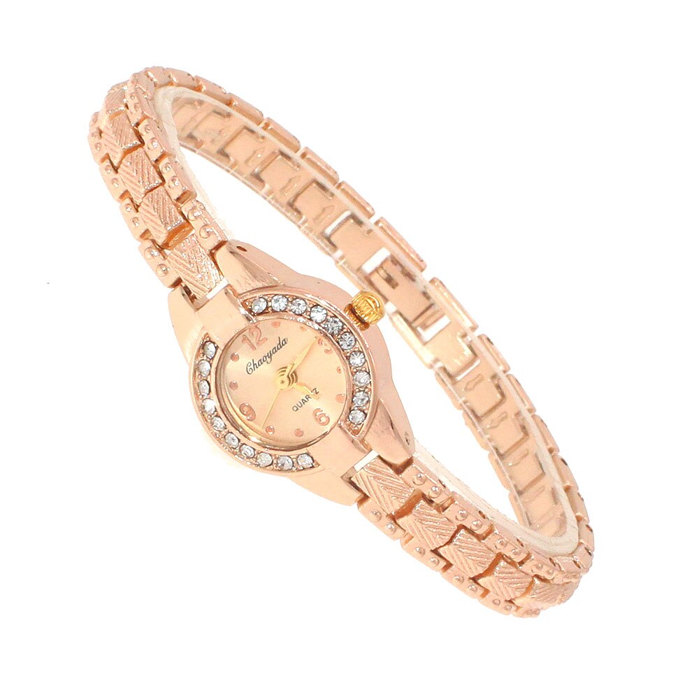 Söt dam armband klocka mujer golden relojes liten urtavla kvarts klocka populär armbandsur timme kvinnliga dam klockor: O74 steg