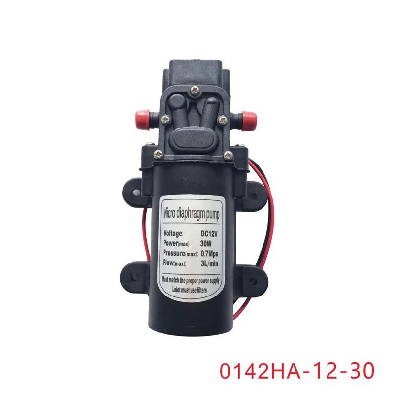 30w dc 12v 24v landbrukshus mikro elektrisk membranpumpe mini selvsugende sugevannpumpe sprøyte bilvask 12 24 v: 0142ha-12-30