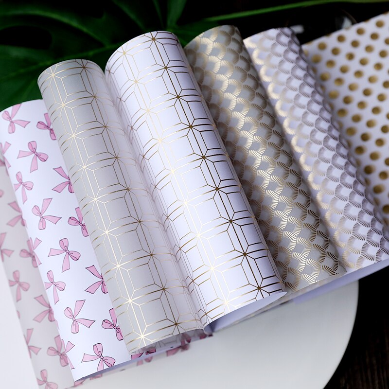 KSCRAFT 24pcs Single-side Printed Lovely Flowers pattern papercraft art paper handmade scrapbooking kit set book