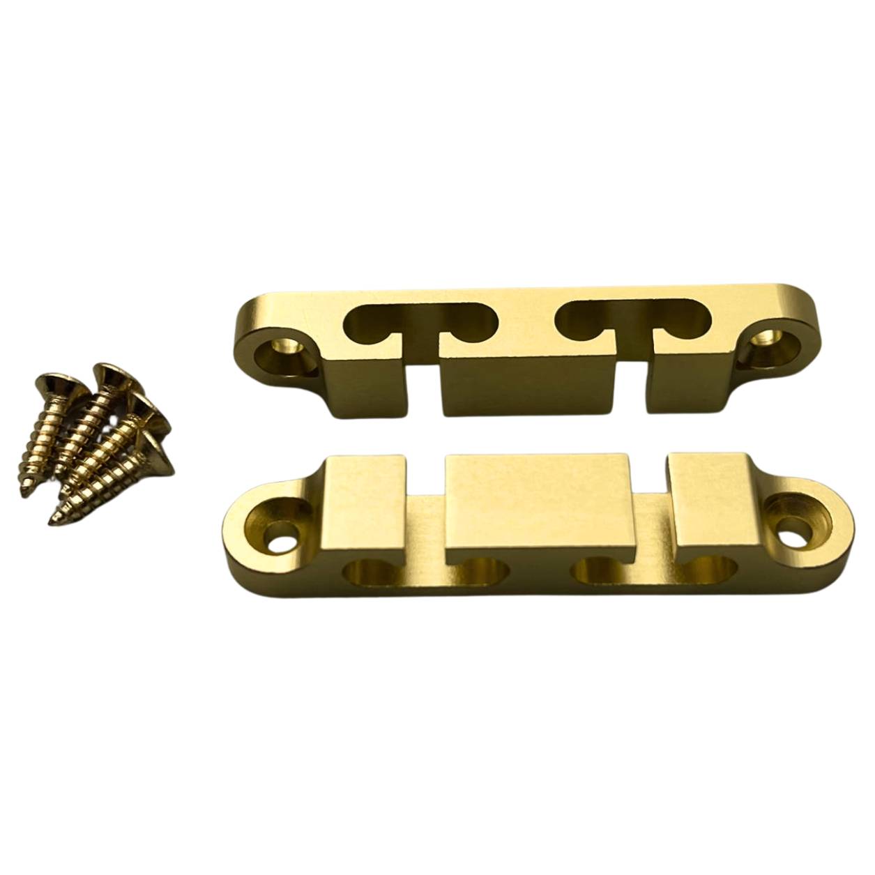 2PCS 2/3/4 String Retainer/String Guide für Elektrische Bass Kopf Retainer Aluminium String Baum Matte CR/BK/GD: Licht Grau