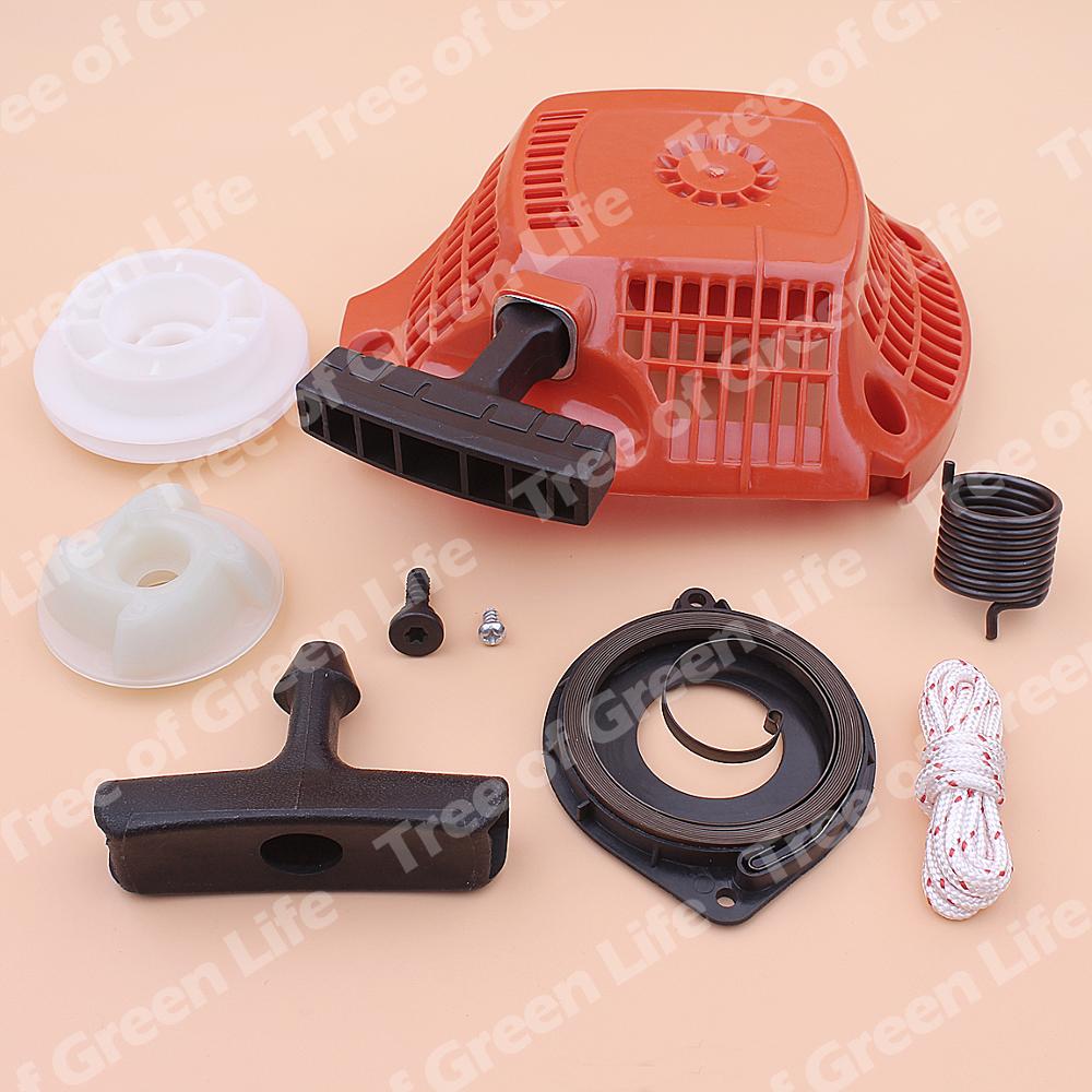 Démarreur de traction de recul pour Husqvarna 435 435E 440 440E poulie moyeu ressort poignée poignée corde Kit tronçonneuse 544287002