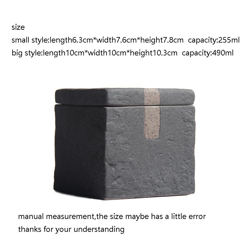 Japan Stijl Vintage Thee Opslag Jar met Afdichting Deksel Keramische Grof Aardewerk Doos Koffiebonen Blikjes Caddy Tanks Theewaar Accessoires