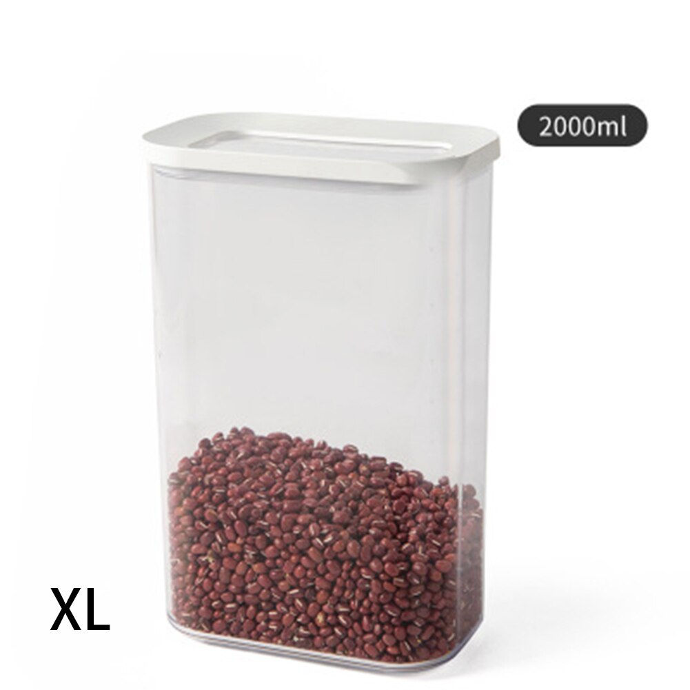1Pcs Plastic food sealed cans stacked food storage container set kitchen supplies food storage box refrigerator sealed box: XL(2000ml)