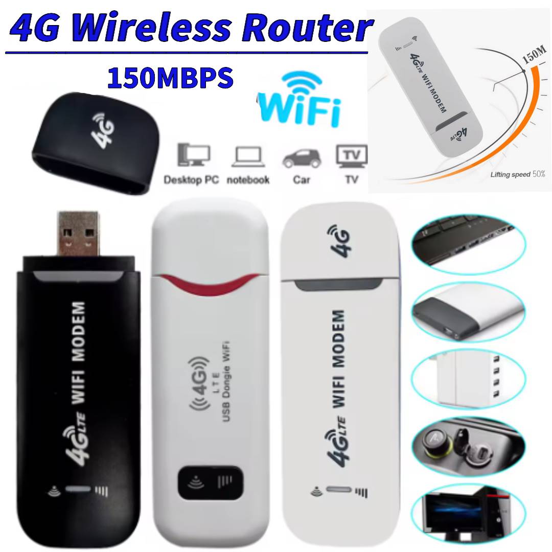 4G LTE WiFi Router Wireless USB Dongle 150Mbps USB Modem Stick SIM Card Slot Mobile WiFi Router for Home Office PC