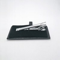 HUISHI Krawatte Stift Schließe Bar Krawatte Clips Für Männer Silber Farbe Männlichen Metall Kupfer Geschäft Krawatte Clip Herren Krawatte Clips: CL260
