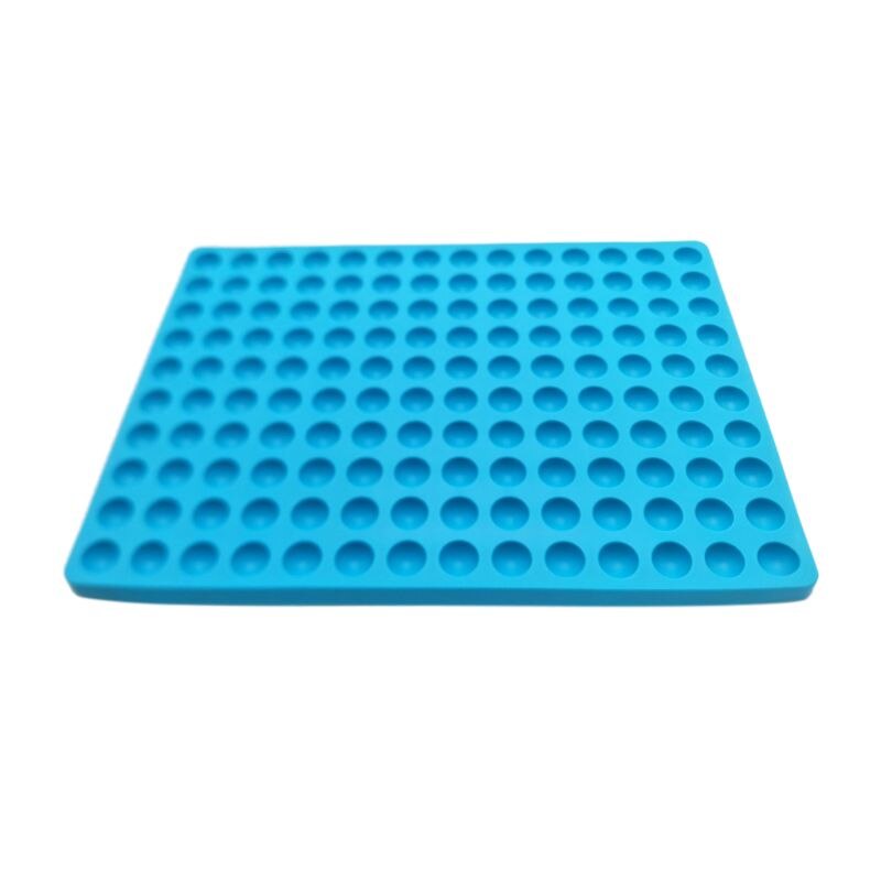 Siliconen Bakken Mat - 2 Cm Halfrond Siliconen Mat Met Knoppen-Bakvorm Voor Hond Koekjes En Behandelt Bakken papier-: Blauw