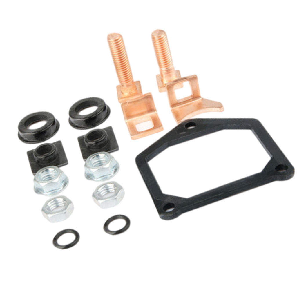 Solenoid Plunger 8Mm Gat Met Contact Set Starter Solenoid Reparatie Rebuild Kit Voor Toyota Vervangende Onderdelen